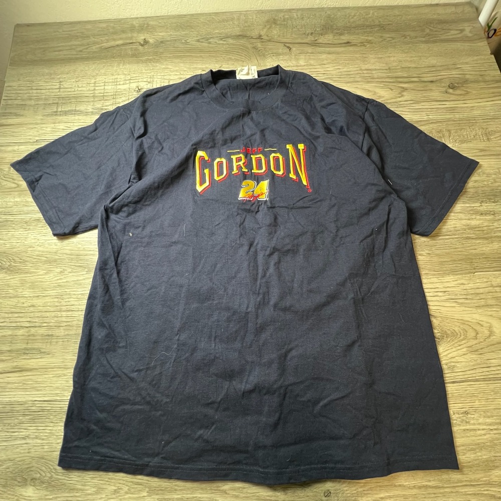 Chase Authentic Jeff Gordon T-Shirt Mens XXL Navy Blue Embroidered NASCAR Racing